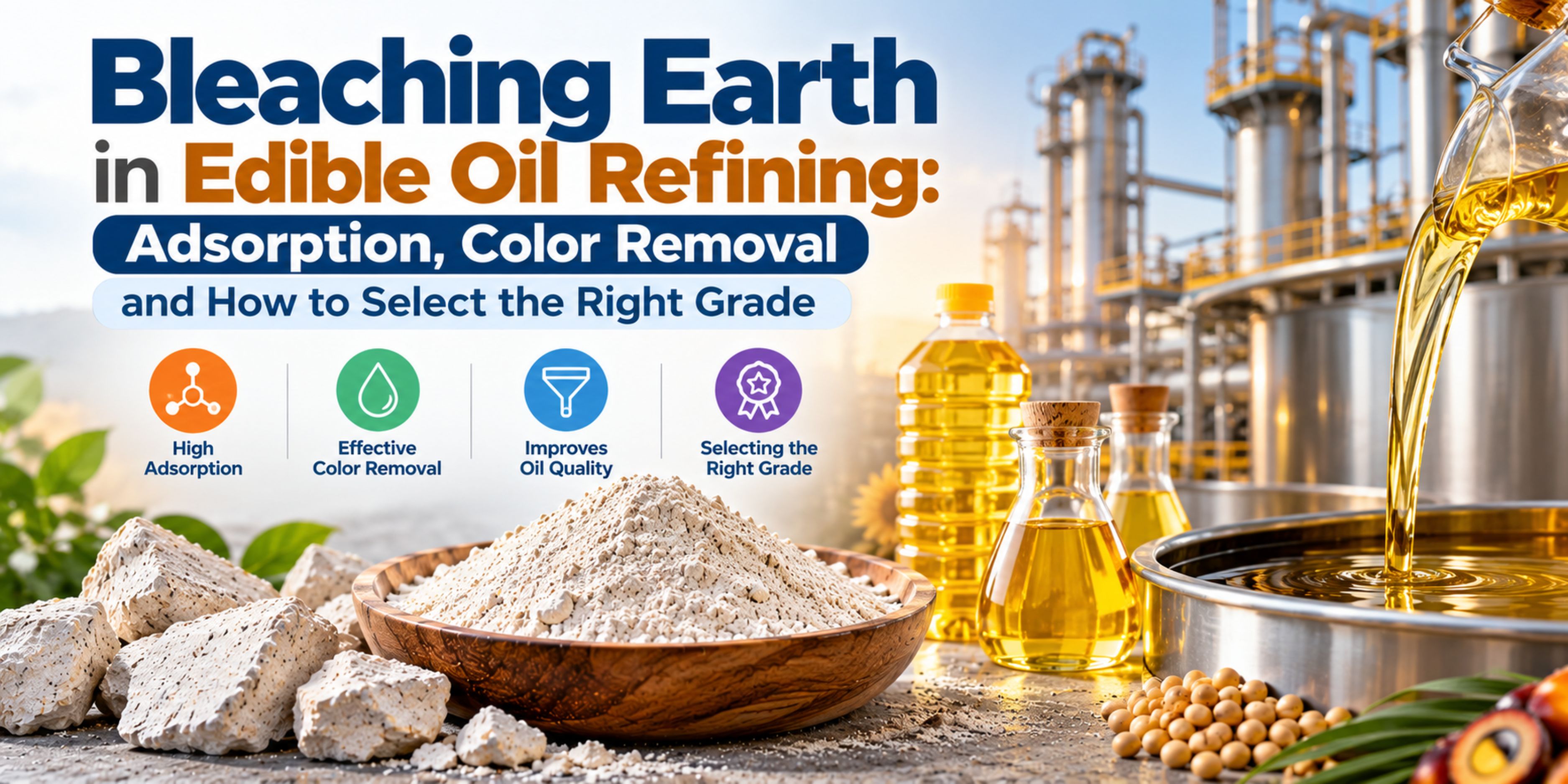Bleaching Earth in Edible Oil Refining
