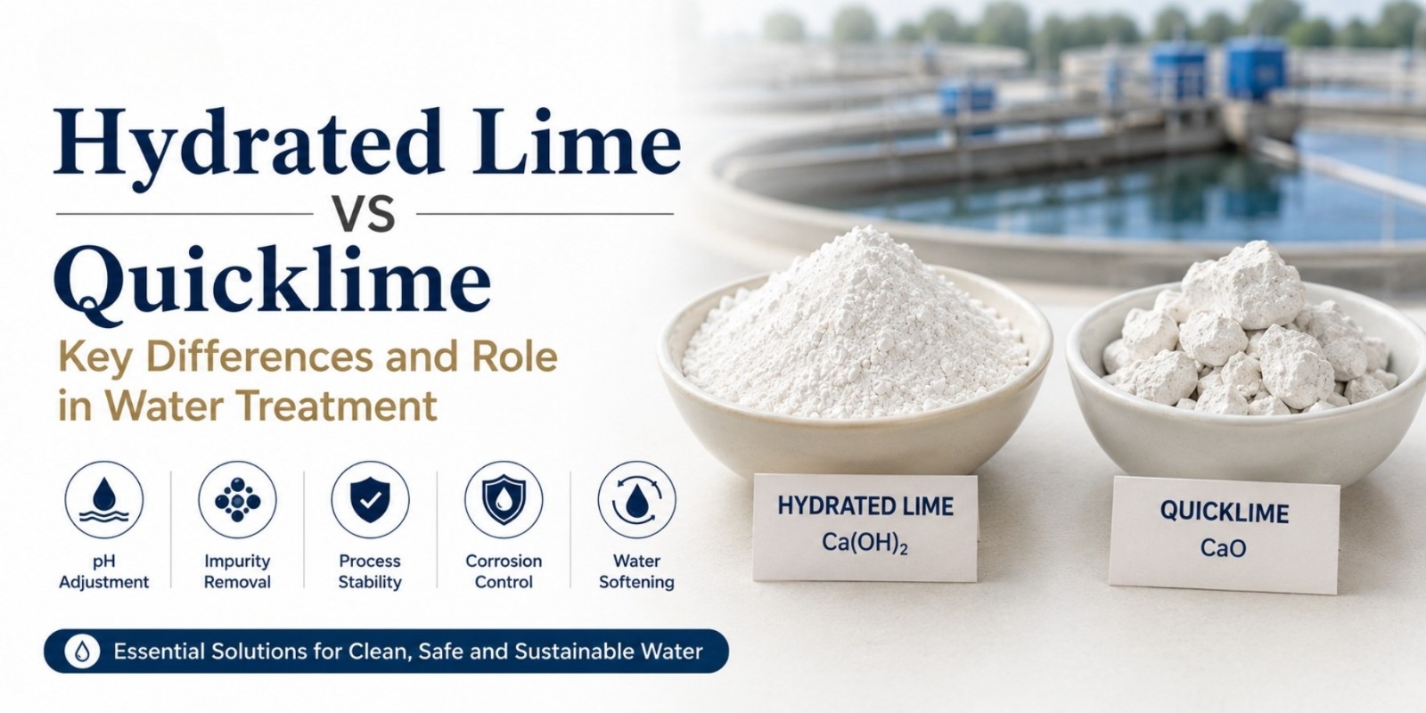  Hydrated Lime vs Quicklime: Uses in Water Treatment

